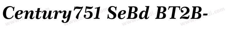 Century751 SeBd BT2B字体转换
